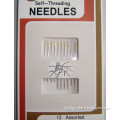 Wholesale hand embroidery needles with two eyes